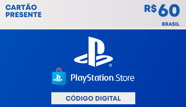 R$60 PlayStation Store - Cartão Presente Digital