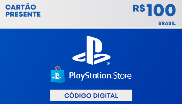 R$100 PlayStation Store - Cartão Presente Digital